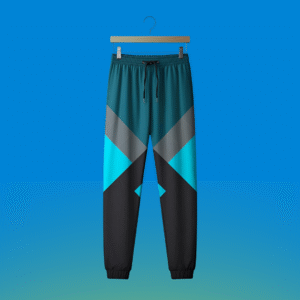 Teal Black Trousers