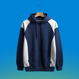Dual-Tone Navy Hoodie