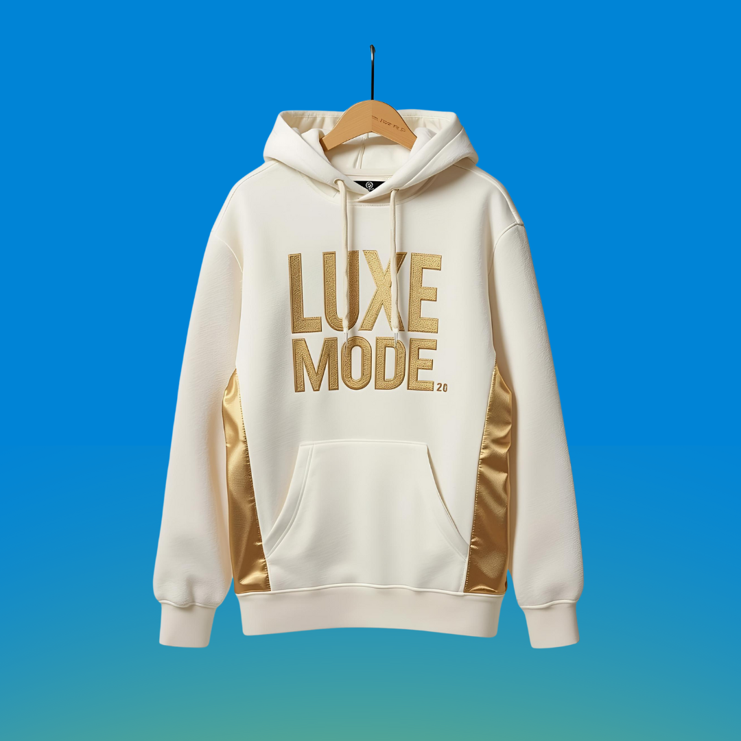 Luxe Mode White Hoodie