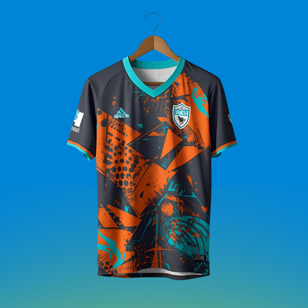 Orange Graphic Jersey
